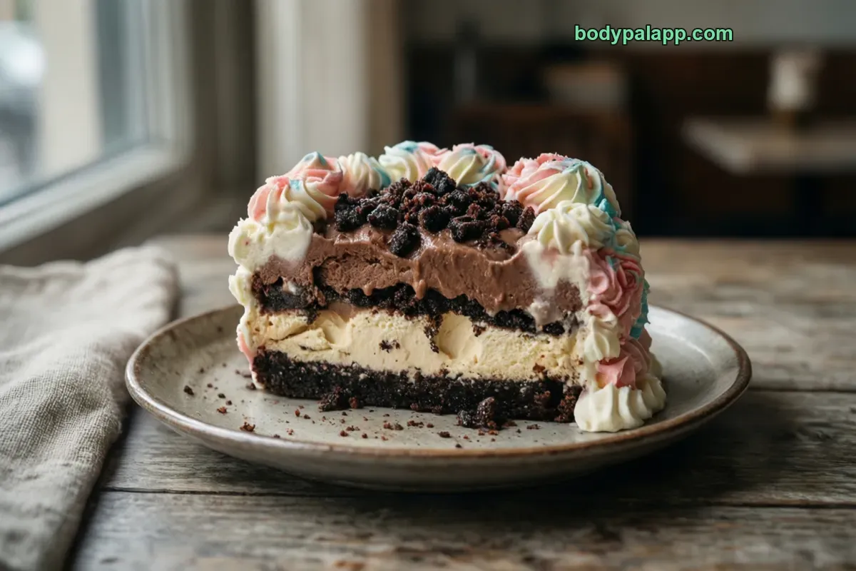 Ice cream cake, generic, Baskin-Robbins style