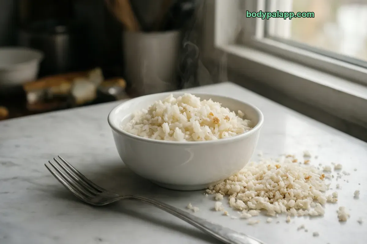 Instant rice, prepared, enriched