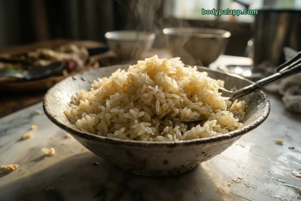 Cooked jasmine rice, jasmine, cooked, unsalted