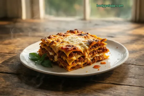 Lasagna Homemade calories