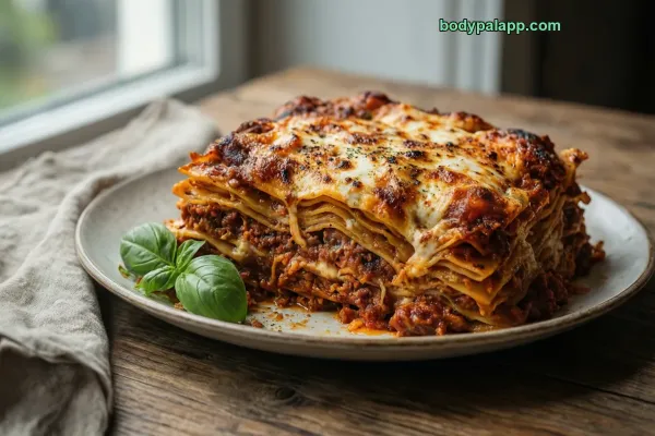 Meat Lasagna calories
