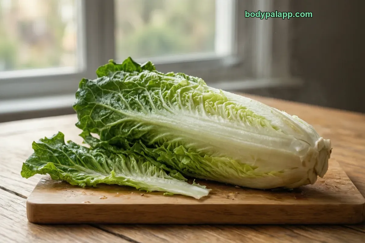 Romaine lettuce, raw