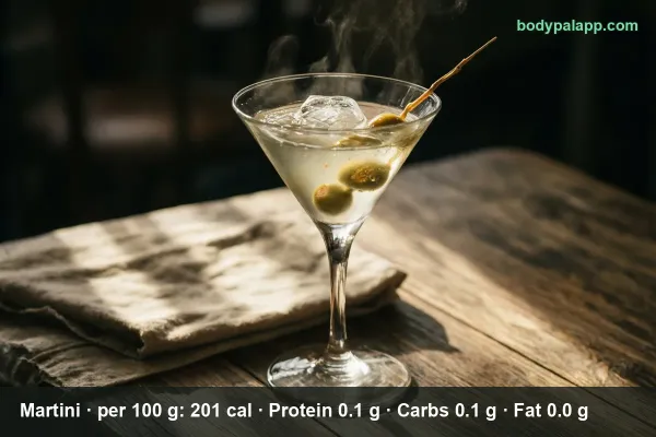 Martini calories