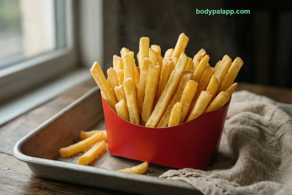 Mcdonald's large fries, fast food