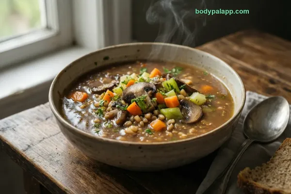 Mushroom Barley Soup calories