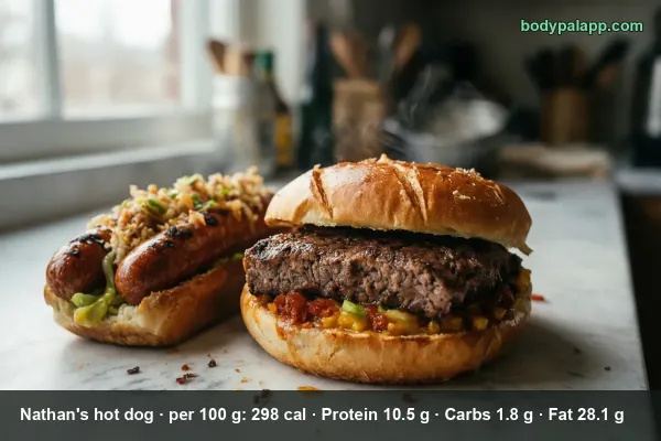 Nathan's Hot Dog calories
