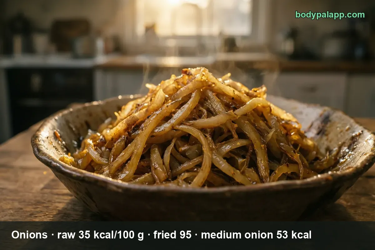 Onions - 53 kcal per medium onion