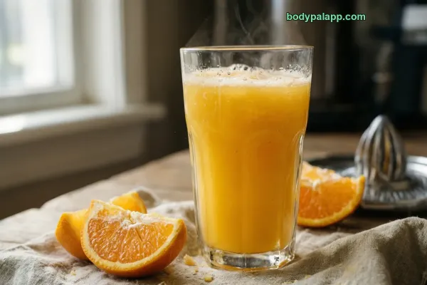 Jus d'orange pressé