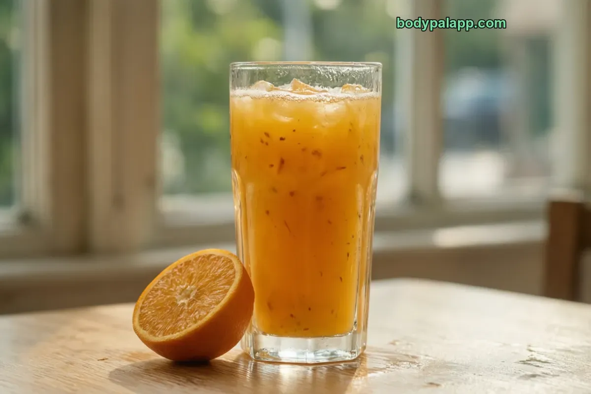 Orange juice, 100% juice