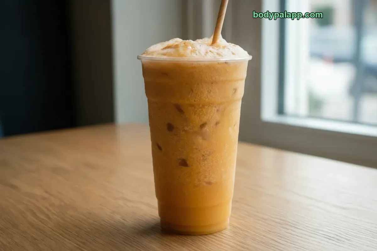 Orange julius, blended orange drink