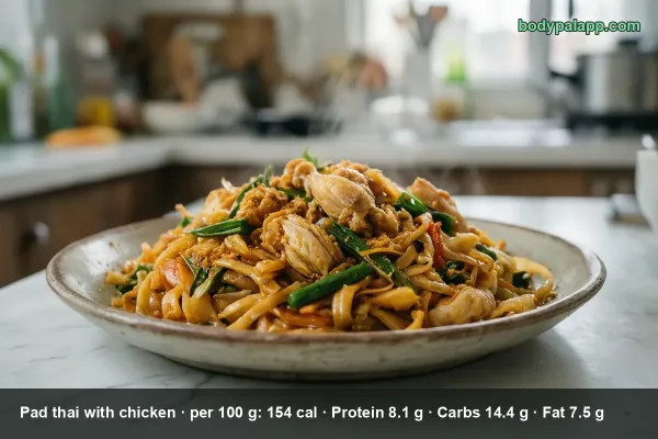 Chicken Pad Thai calories