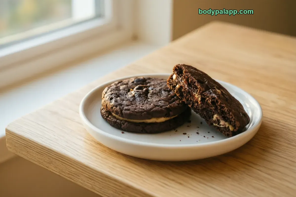 Peanut butter oreo, packaged, per label
