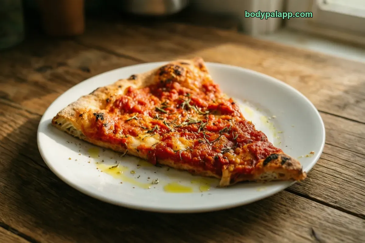 Pizza without cheese, thin crust, no cheese