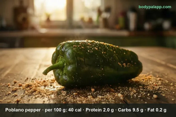 Poblano Pepper calories