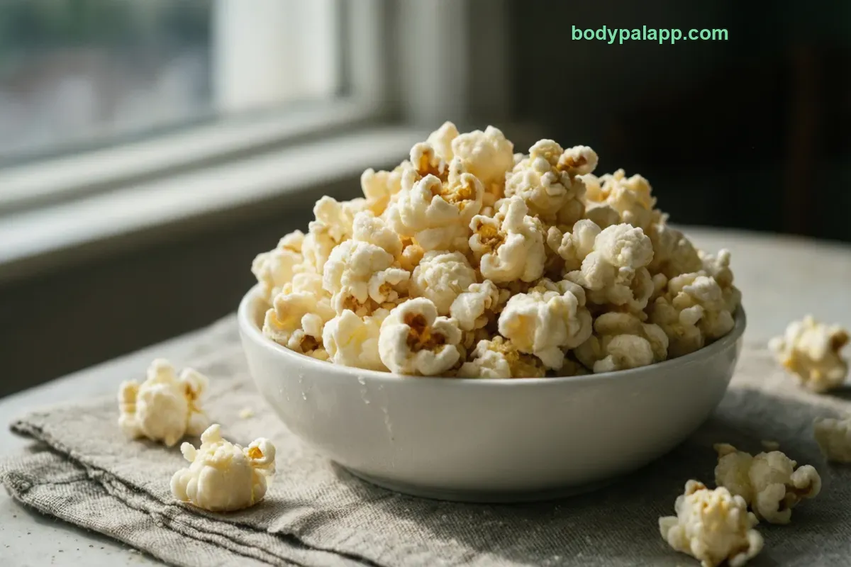 Air-popped popcorn, air-popped, no butter