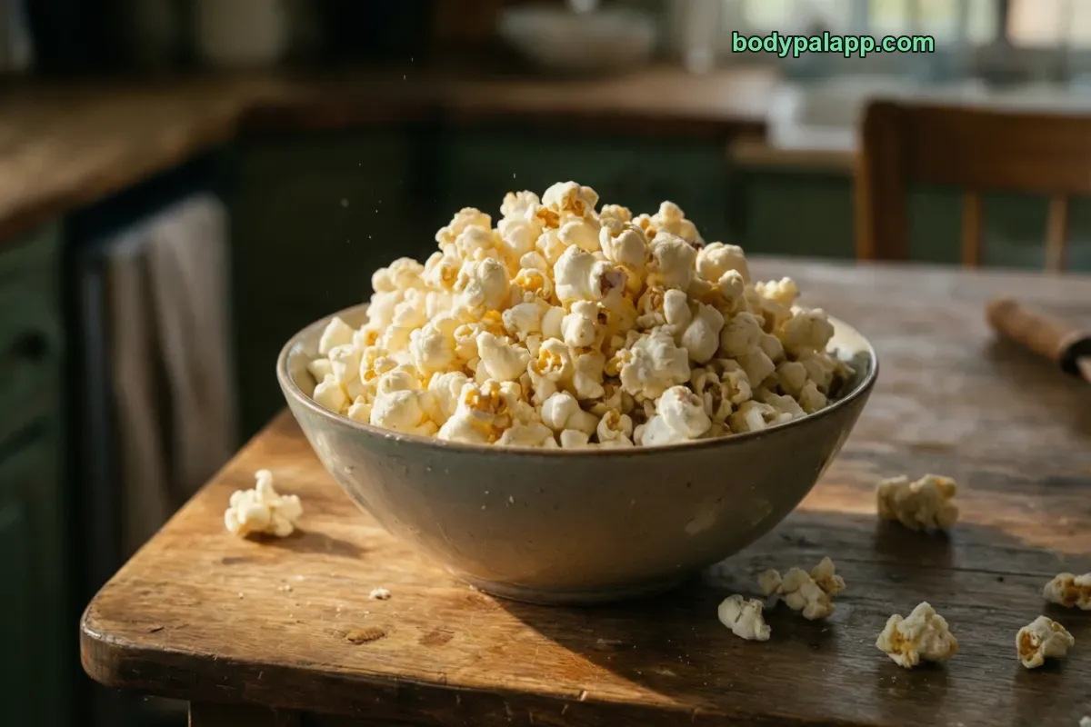 Plain popcorn, air-popped, no butter