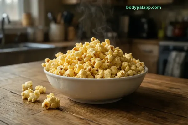 Popcorn Popped In Oil calories