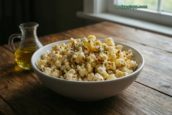 Popcorn With Olive Oil calories