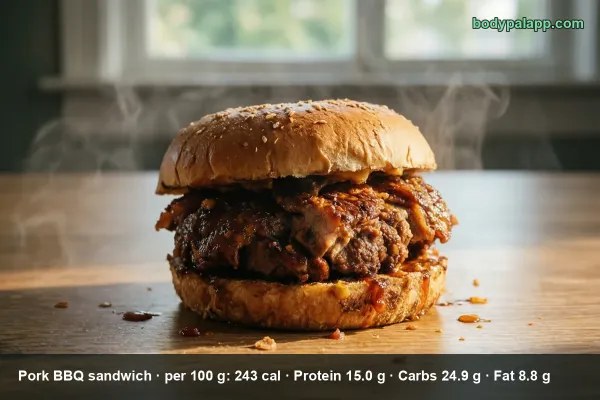 Pork BBQ Sandwich calories