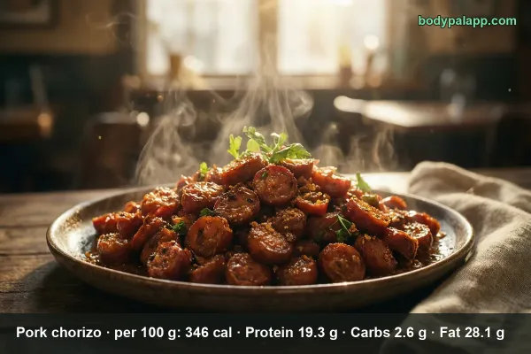 Pork Chorizo calories