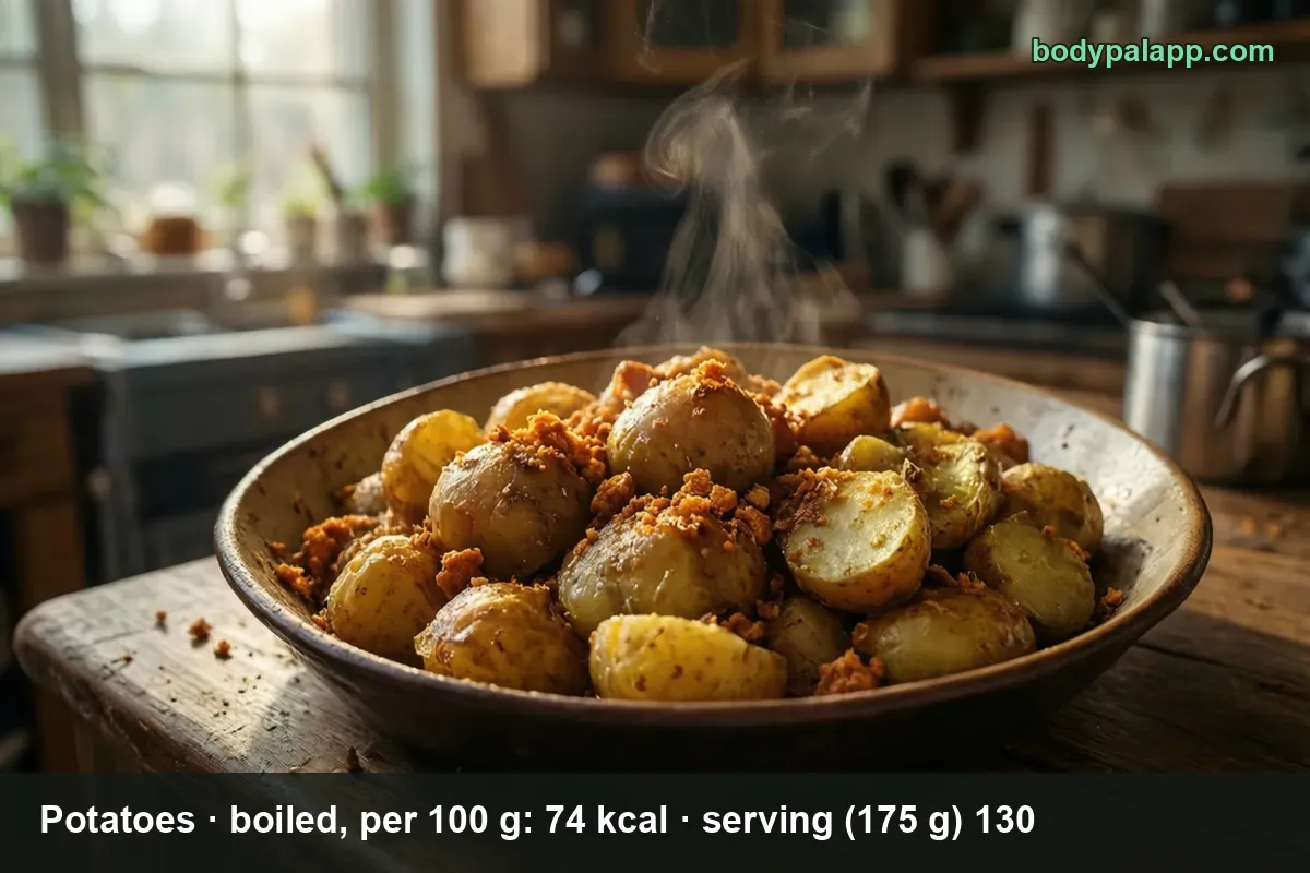 Potatoes - 130 kcal per boiled serving