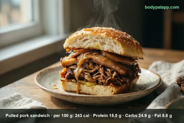 Pulled Pork Sandwich calories