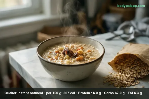 Packet Of Quaker Instant Oatmeal calories