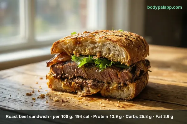Roast Beef Sandwich calories