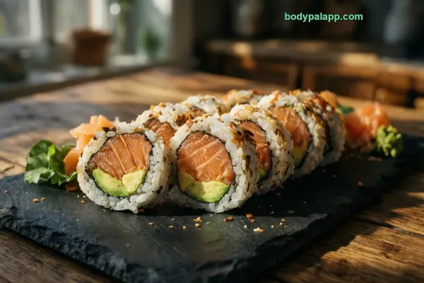 Salmon Avocado Roll calories