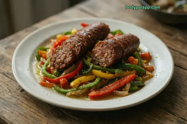 Sausage And Peppers calories