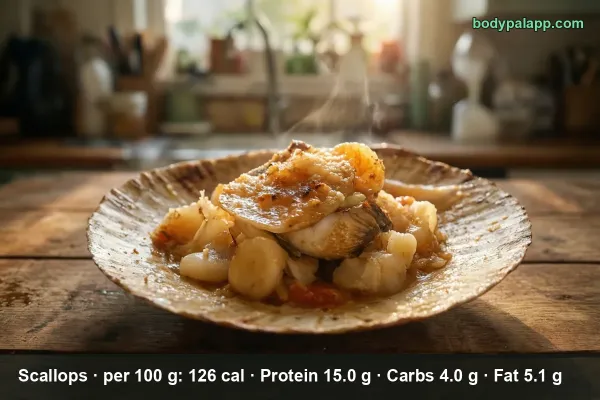Scallops calories