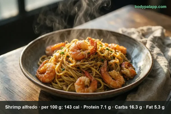 Shrimp Alfredo calories