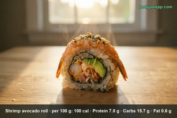 Shrimp Avocado Roll calories