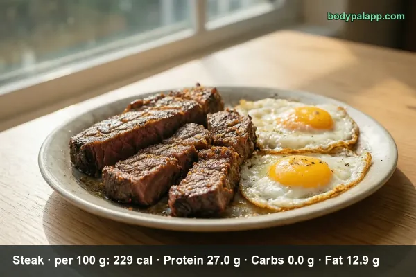 Steak And Eggs calories