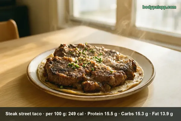 Steak Street Taco calories