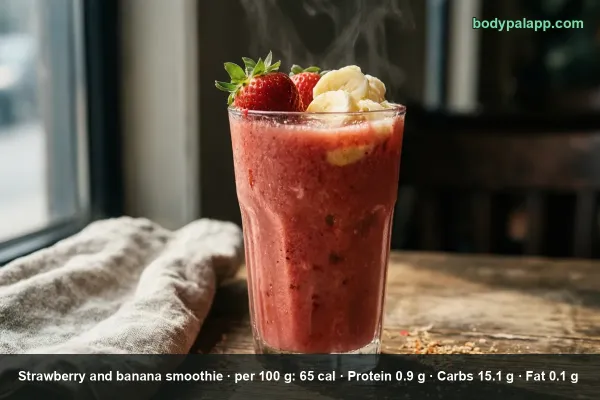 Strawberry Banana Smoothie calories