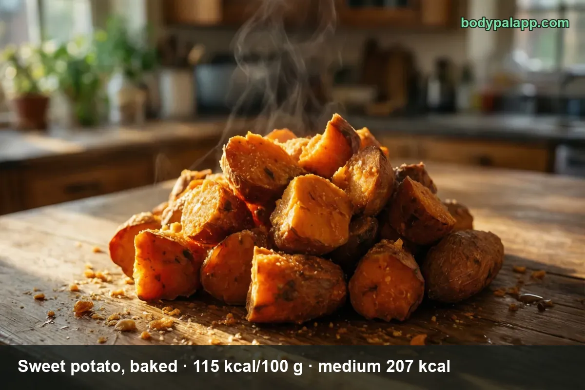 Sweet potato - 207 kcal per medium baked