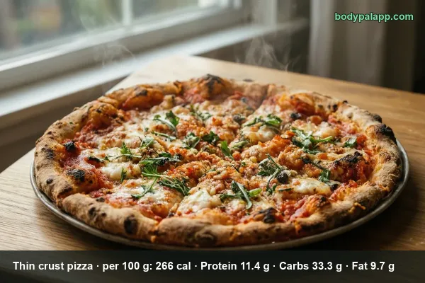 Thin Crust Pizza calories