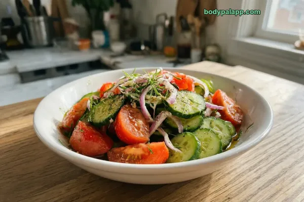Tomato Cucumber Salad calories