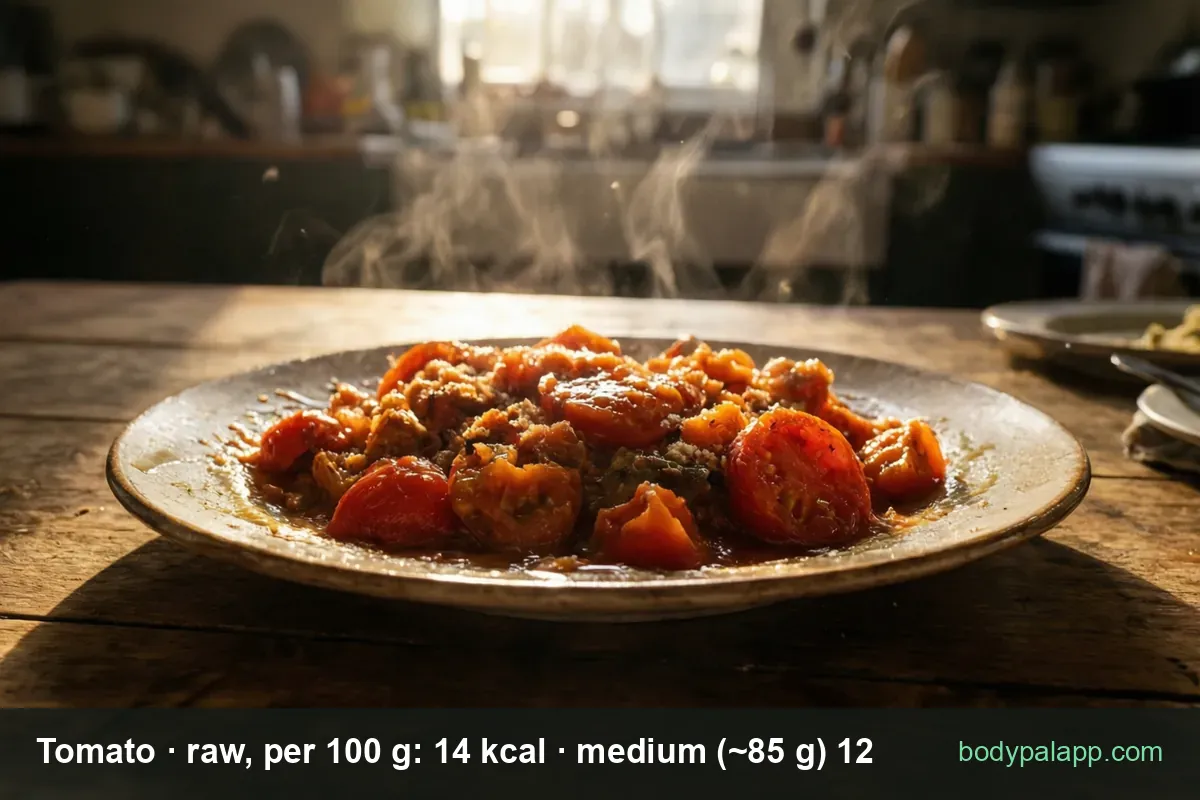 Tomato - 12 kcal per medium tomato
