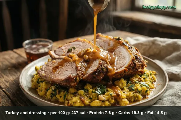 Turkey And Dressing calories