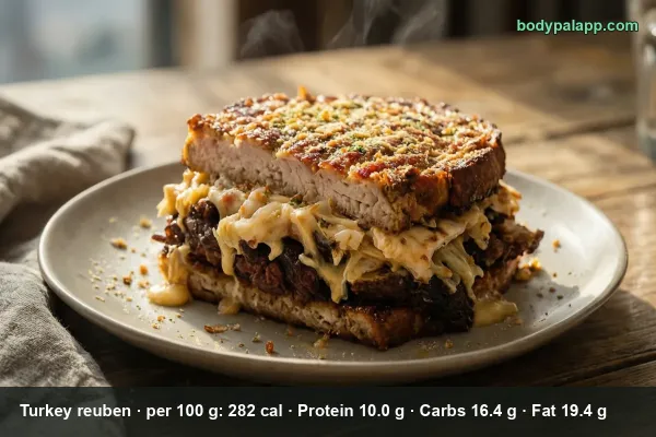 Turkey Reuben calories