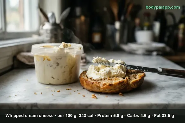 Whipped Cream Cheese calories