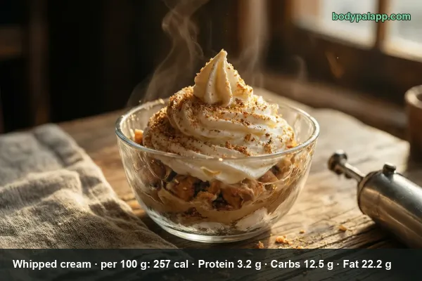 Whipped Cream calories