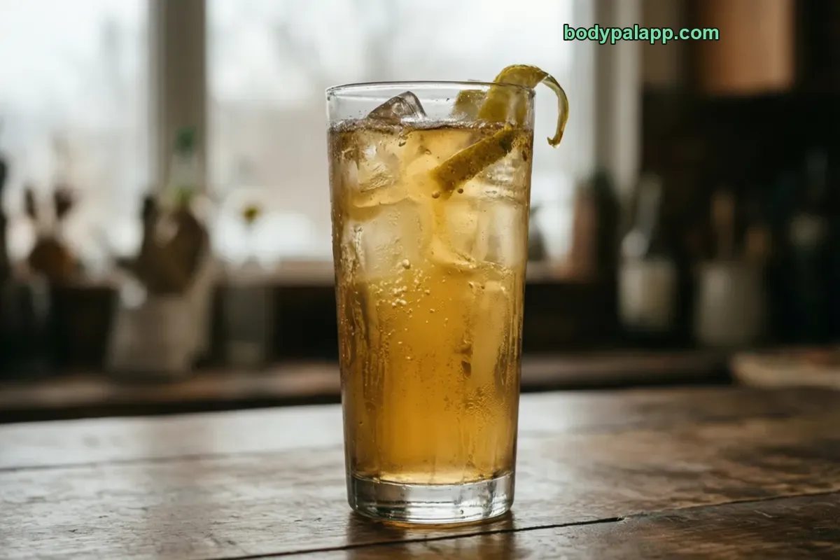 Whiskey soda, whiskey with club soda