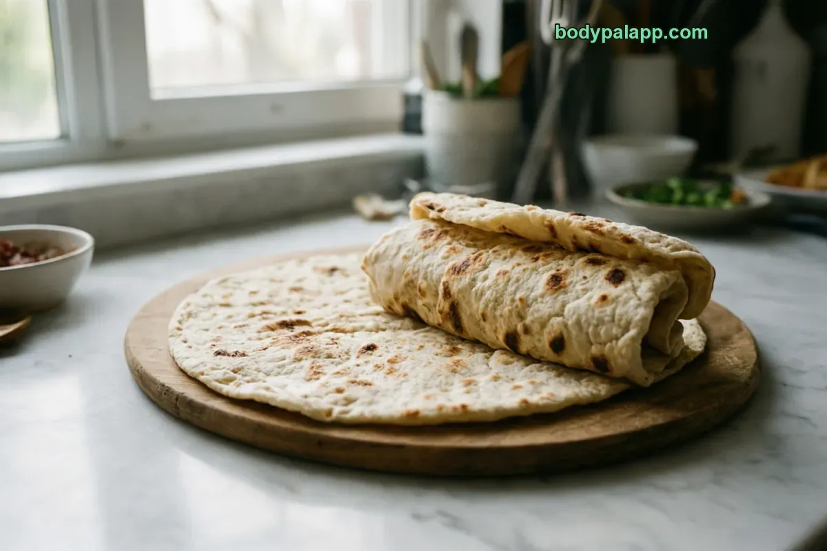 Piadina, di farina, pronta da scaldare