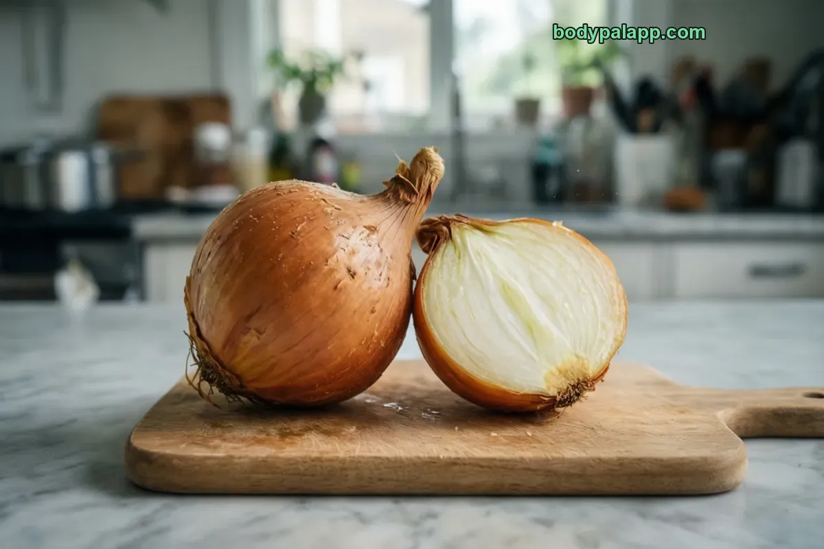 Yellow onion, raw